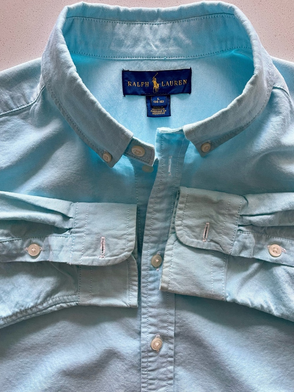 Ralph Lauren - all cotton Oxford shirt Size Large